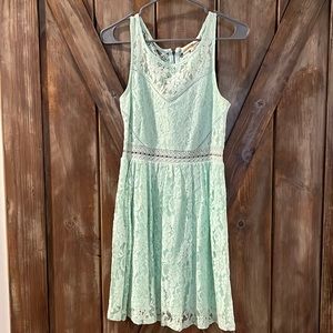 Mint mini dress